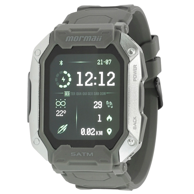Relógio Smartwatch Mormaii Force Full Display MOFORCEAD8C - Foto 1