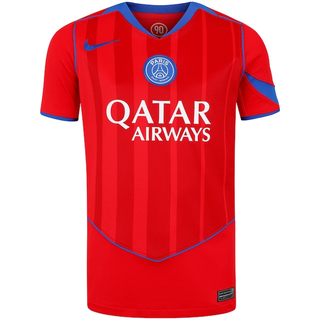 Camisa do Paris Saint-Germain III 25/26 Torcedor Total 90 Nike Infantil - Foto 1