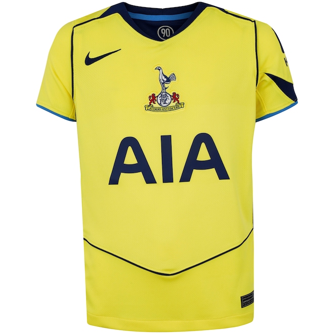 Camisa do Tottenham III 25/26 Torcedor Total 90 Nike Infantil - Foto 1