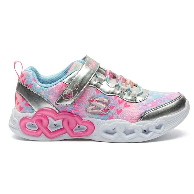 Tênis Infantil Skechers Heart Lights Infinite - Foto 1