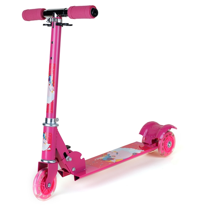 Patinete 3 Rodas Spin Roller Dobrável com Led Infantil - Foto 1