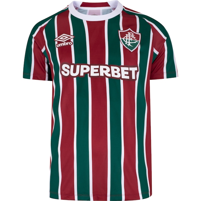 Camisa do Fluminense I 25/26 Torcedor Umbro Masculina - Foto 2