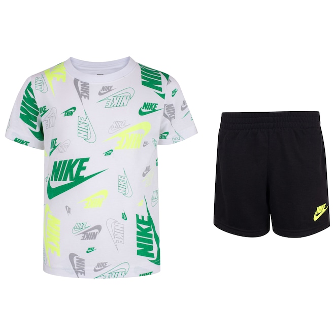 Conjunto Infantil Nike Sweat Camiseta + Bermuda - Foto 1