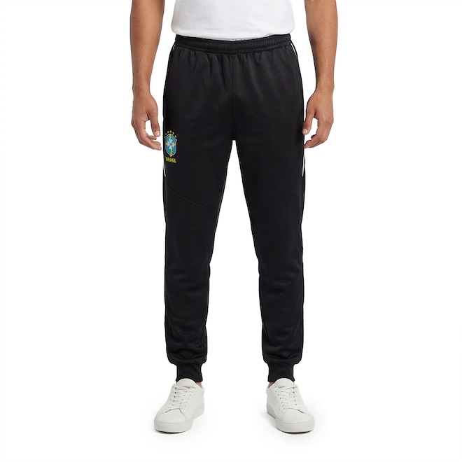 Calça Seleção do Brasil Polytricot CBF 26/27 Masculina - Foto 1