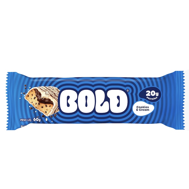 BARRINHA BOLD COOKIES  CREAM 60G - Foto 1