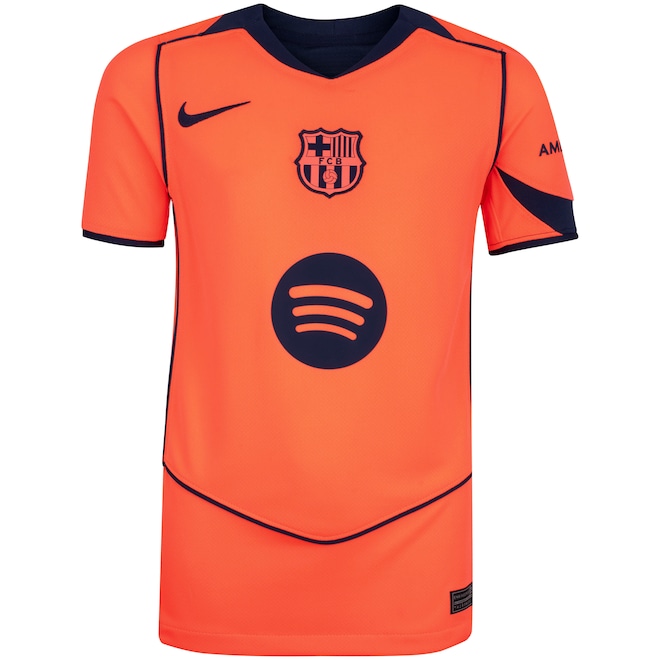 Camisa Barcelona III 25/26 Torcedor Pro Nike Total 90 Infantil - Foto 1
