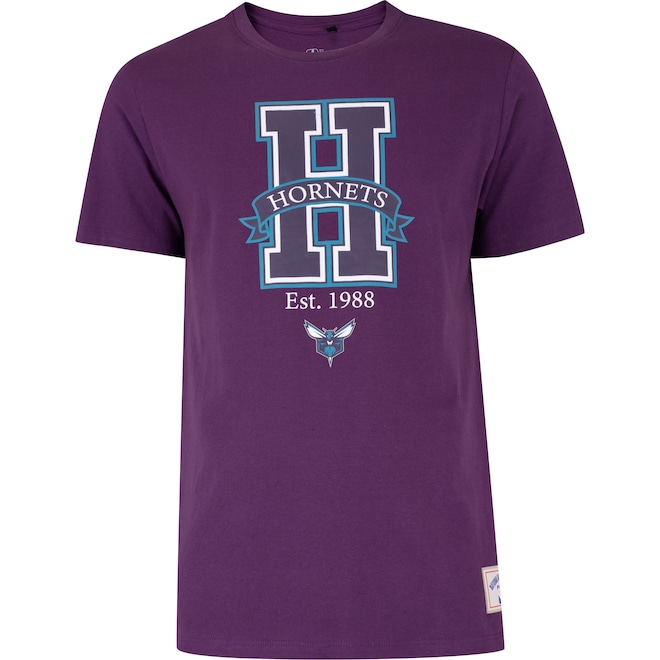 Camiseta Charlotte Hornets NBA Est88 N0429 Masculina - Foto 1