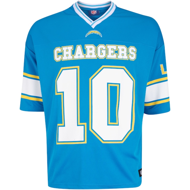 Camiseta Los Angeles Chargers NFL Rec Herbert NF189 Masculina - Foto 1