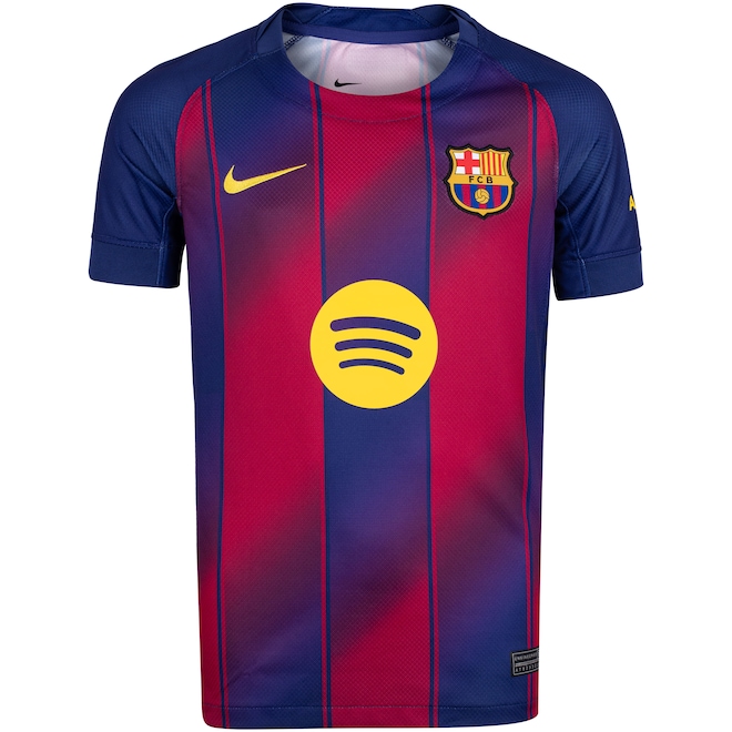 Camisa Barcelona I 25/26 Torcedor Pro Nike Infantil - Foto 1