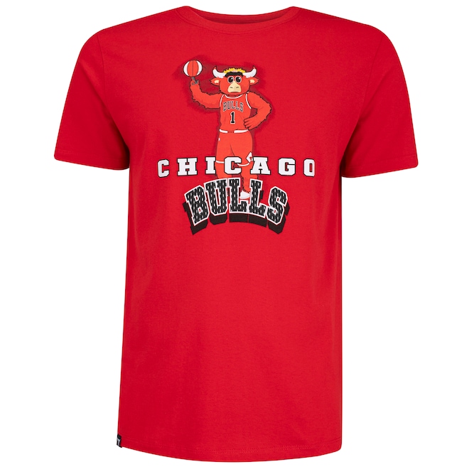 Camiseta Chicago Bulls NBA Sport Mascote N0483 Masculina - Foto 1