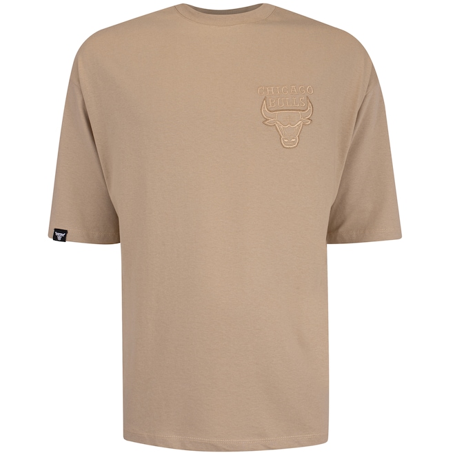 Camiseta Chicago Bulls NBA Faux Embossed N0502 Masculina - Foto 1