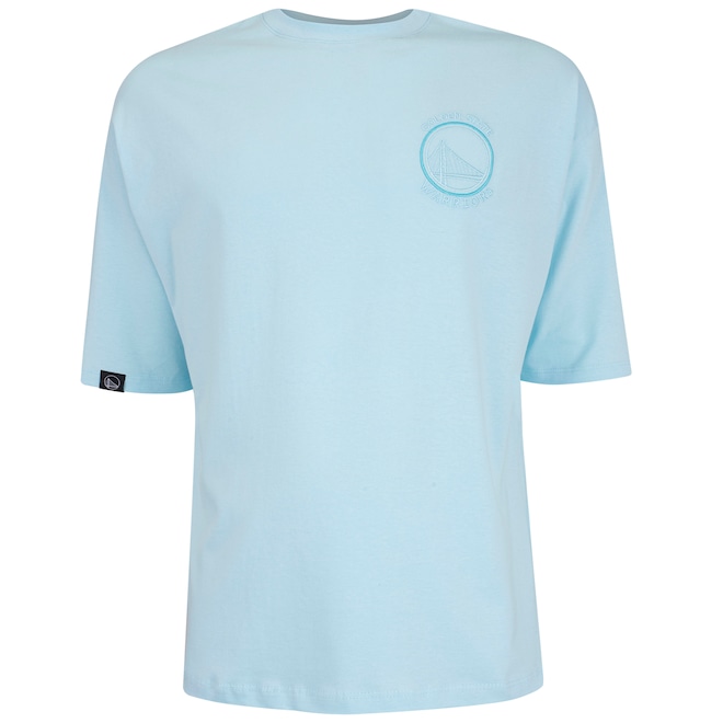 Camiseta Golden State Warriors NBA Faux Embossed N0504 Masculina - Foto 1