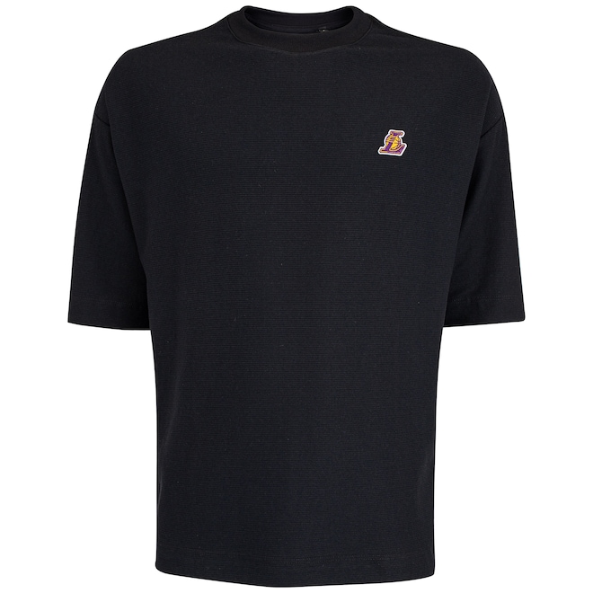 Camiseta Los Angeles Lakers NBA Mini Embroidery N0518 Masculina - Foto 1