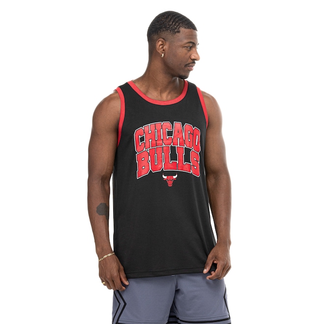 Camiseta Regata Chicago Bulls NBA Heritage N0637 Masculina - Foto 2