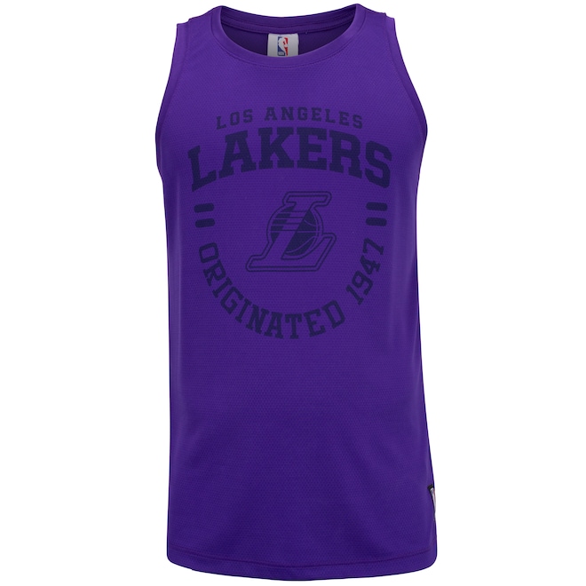 Camiseta Regata Los Angeles Lakers NBA Inflated N1536 Masculina - Foto 1