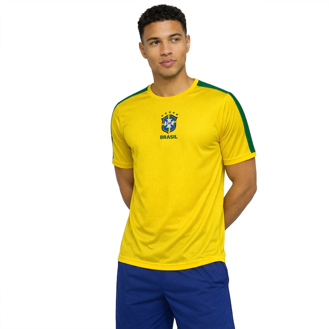 Camiseta da Seleção do Brasil Recorte CBF 26/27 Masculina - Foto 1