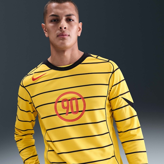 Camiseta Nike Total 90 Energy Manga Longa Masculina - Foto 1