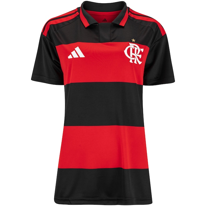 Camisa do Flamengo I 26 Torcedor adidas Feminina - Foto 2
