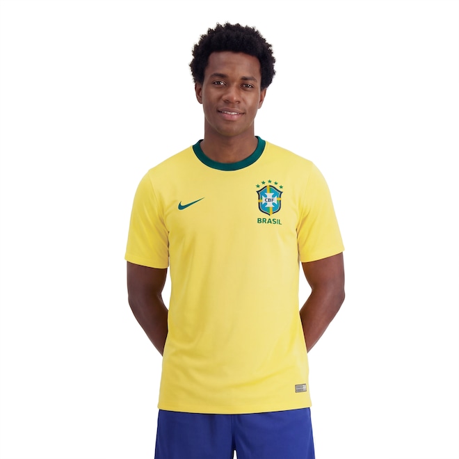 Camisa Brasil Nike I 2026/27 Fã Masculina - Foto 1