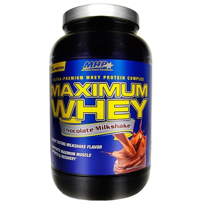 Whey Protein MHP Maximum Whey - Chocolate - 909 g - Foto 1