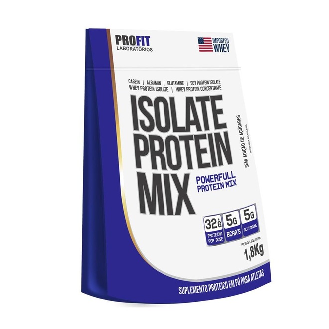 Whey Protein Isolado ProFit Isolate Protein Mix Refil - Chocolate - 1.8Kg - Foto 1