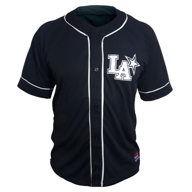 Camisa de Beisebol Esporte Fujiya Jersey LA - Masculina - Foto 1