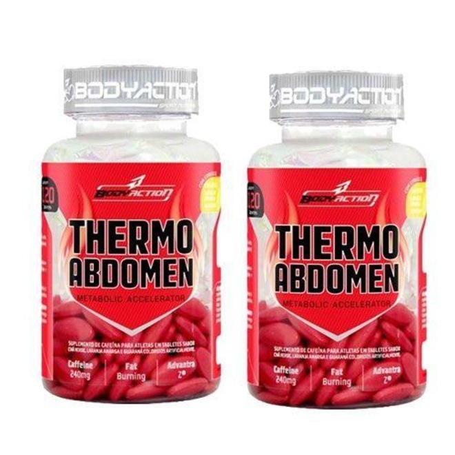 Kit Termogênico Body Action 2 - Thermo Abdomen - 120 tabletes - Foto 1