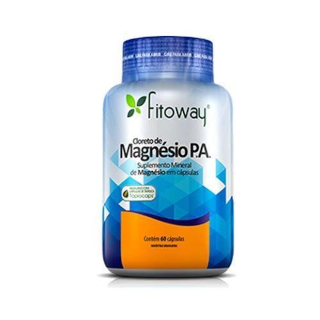 Cloreto de Magnésio Fitoway P.A - 60 Cápsulas - Foto 1