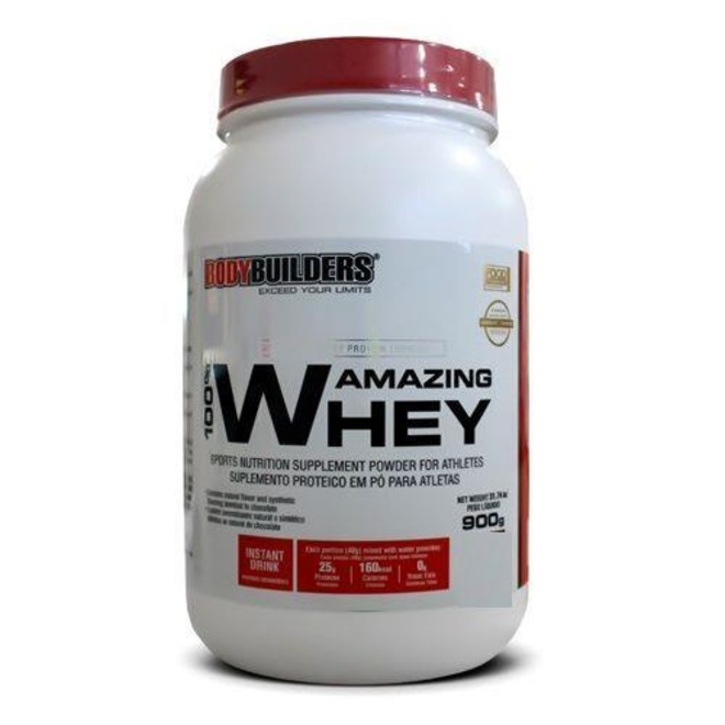 Whey Protein BodyBuilders 100% Amazing Whey - Chocolate - 900g - Foto 1