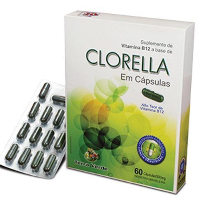 Vitamina Terra Verde Clorella em Capsulas - 60 Cápsulas - Foto 1