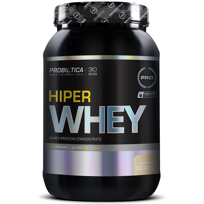 Whey Protein Probiótica Pro Hiper Concentrated - Baunilha - 900g - Foto 1