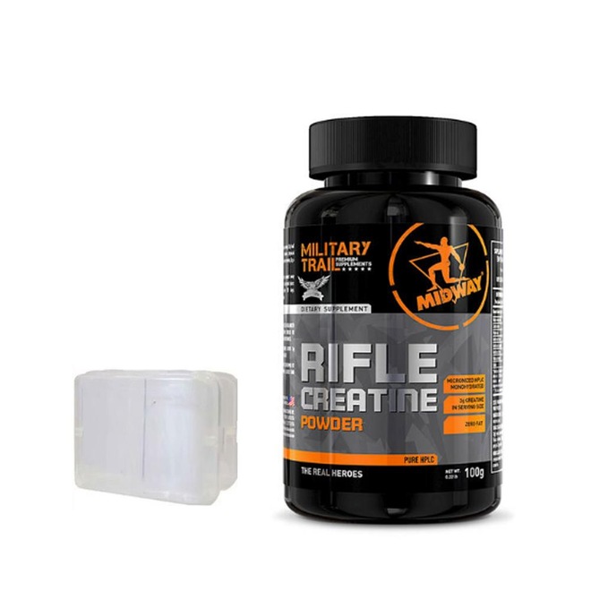 Creatine Midway Military Trail Rifle - 100g + Coqueteleira - Foto 1