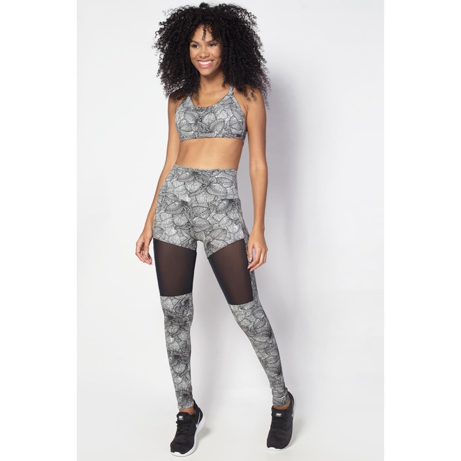 Calça Legging CCM Fitness Curticao Neiva - Feminina - Foto 1