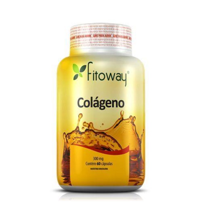 Colágeno Fitoway 300mg - 60 Cápsulas - Foto 1