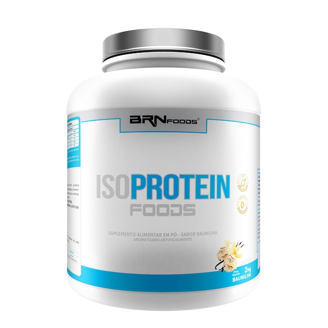 Whey Protein Isolada IsoProtein BRN Foods - Baunilha - 2Kg - Foto 1