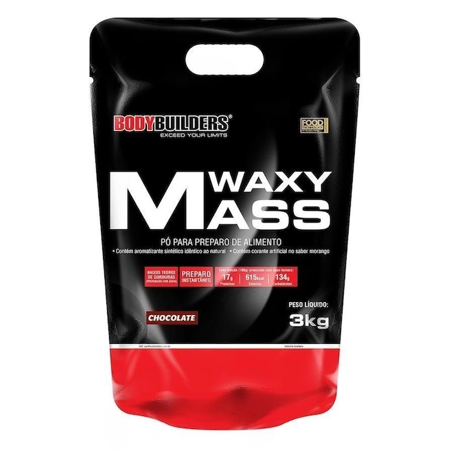 Hipercalórico Bodybuilders Waxy Mass - Chocolate - 3Kg - Foto 1