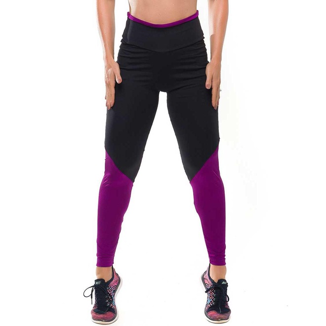 Calça Legging com Proteção Solar UV50+ Sandy Fitness Glam Fit - Feminina - Foto 1