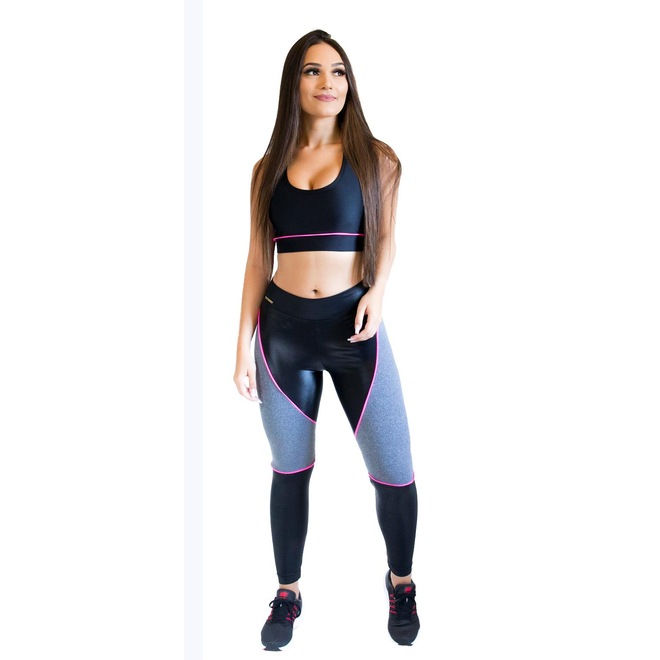 Calça Legging Fit Training Brasil Power Girl - Feminina - Foto 1