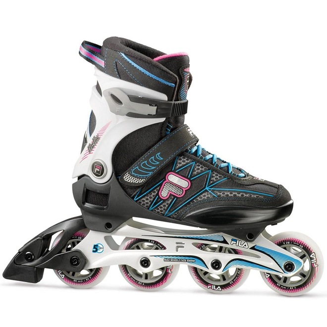 Patins Fila Helix Lady 80mm/82A - In Line - Fitness - ABEC 5 - Ajustável - Adulto - Foto 1