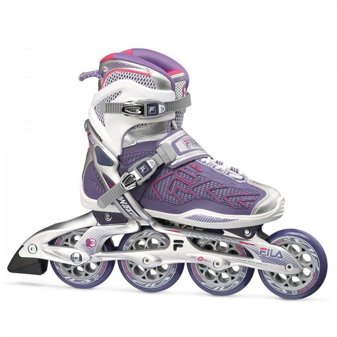 Patins Fila Plume X-Wrap Lady 90mm/83A - In Line - Fitness - ABEC 9 - Ajustável - Adulto - Foto 1