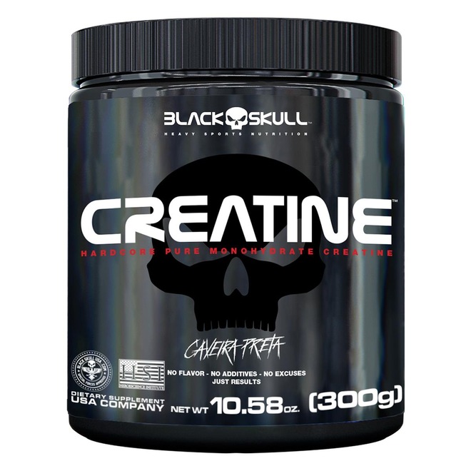 Creatina Black Skull - Natural - 300g - Foto 1