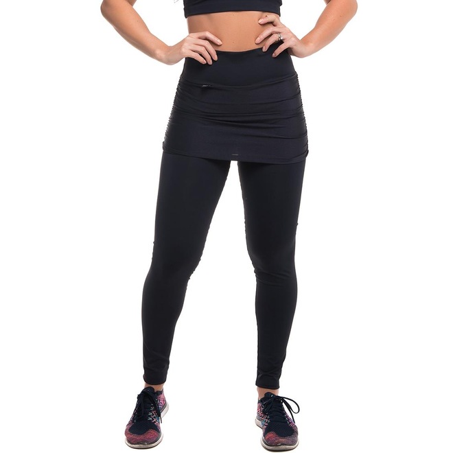 Calça Legging Sandy Fitness Fusion com Proteção Solar UV50+ - Feminino - Foto 1