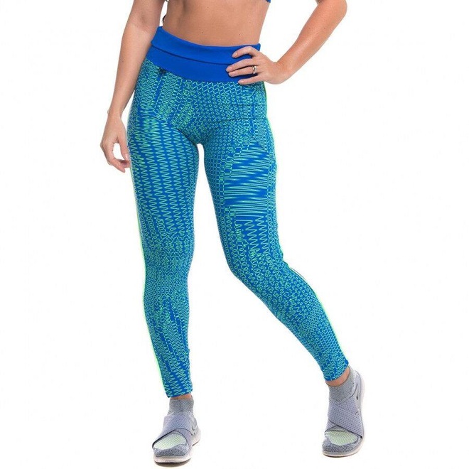 Calça Legging Sandy Fitness Ultra Bold com Proteção Solar UV50+ - Feminino - Foto 1