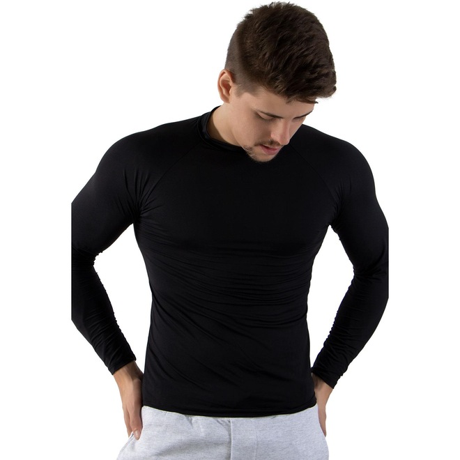 Camiseta Segunda Pele Manga Longa Calif Térmica com Proteção UV 50+ - Masculina - Foto 1