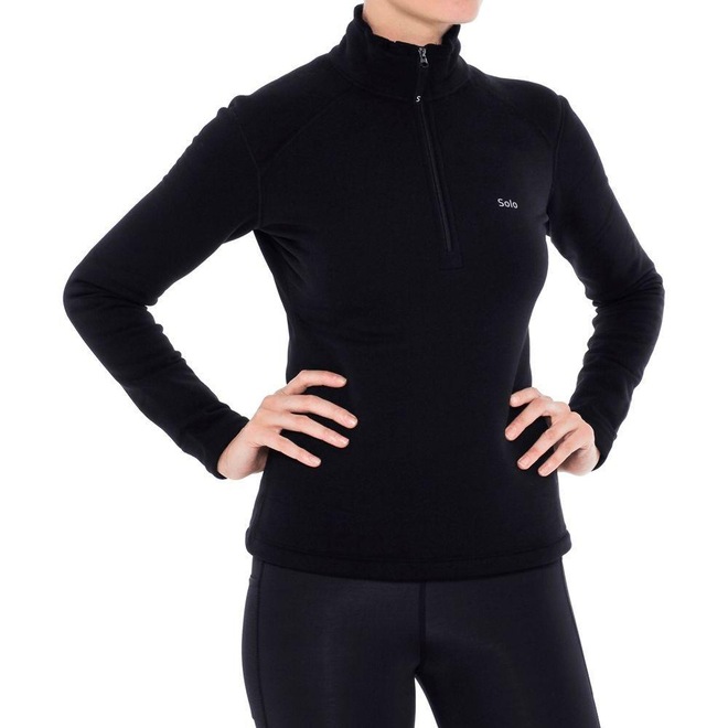 Blusa Segunda Pele Solo Térmica Zíper X-Power® - Feminina - Foto 1