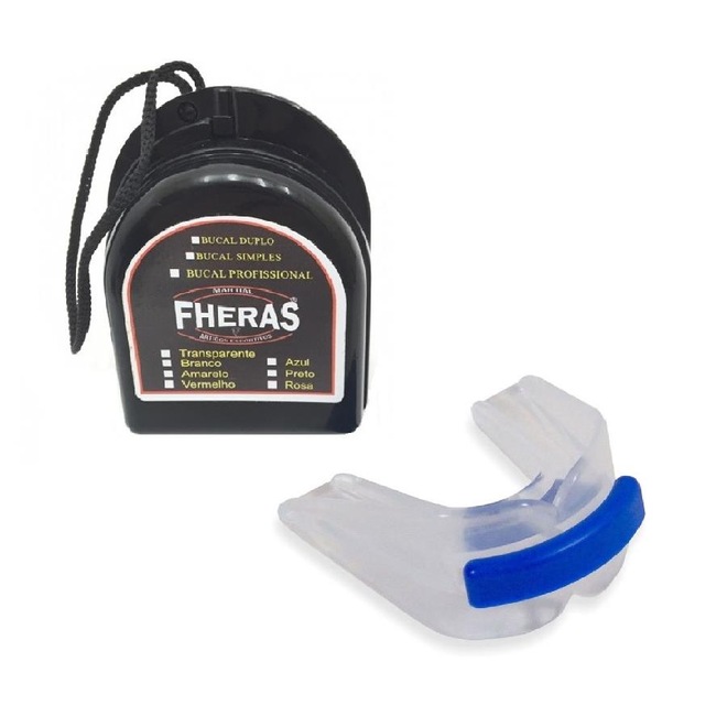 Protetor Bucal Fheras Anti Bruxismo Duplo Silicone com Furo de Respiração - Foto 1