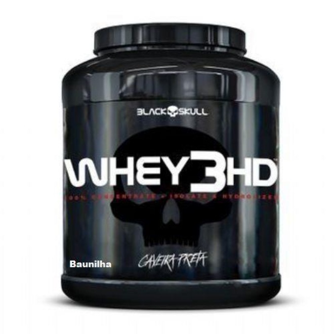 Whey Black Skull 3HD - Baunilha - 1800g - Foto 1