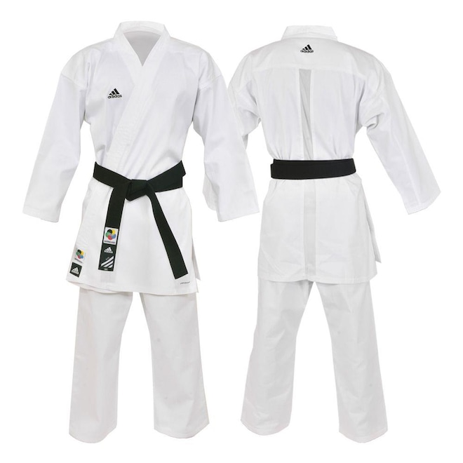Kimono Karatê adidas Club K220C com Selo WKF - Adulto - Foto 1