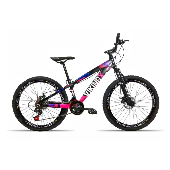 Bicicleta Vikingx X25 - Aro 26 - Freio a Disco Mecânico - Câmbio Mega Ranger - 21 Marchas - Adulto - Foto 1