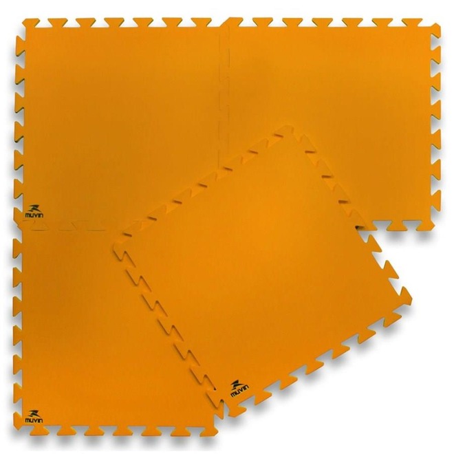 Tapete Fitness de Encaixe Muvin - 4 Peças - Foto 1